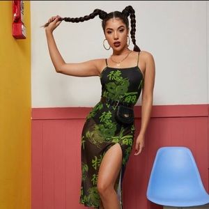 Brand New Mesh dress with bodysuit!!